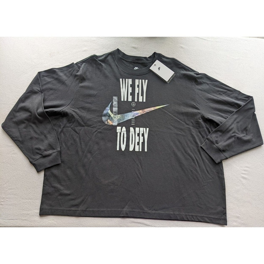 Nike Dri-FIT Swoosh Fly Boxy Shirt Womens Size XXL Loose Streetwear Gorpcore NEW